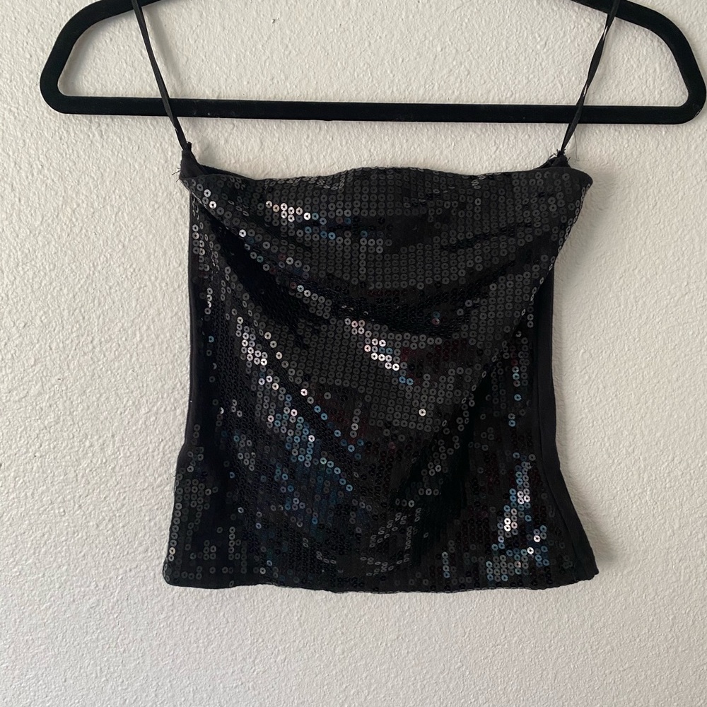 Sequin Party Tube Top